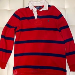 Long sleeve RL striped polo